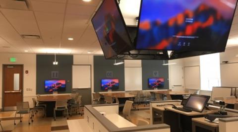 Photo of a technology enhanced classroom